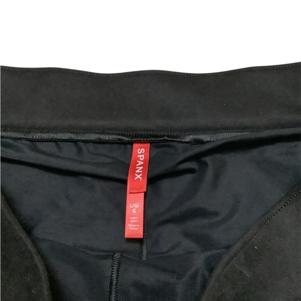 SPANX Black suede Mini Skirt - Picture 3 of 3
